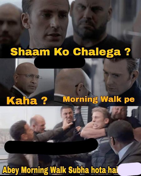 Chalo g chalen morning walk py 😂😂