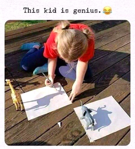 This kid is very amazingly drawing..