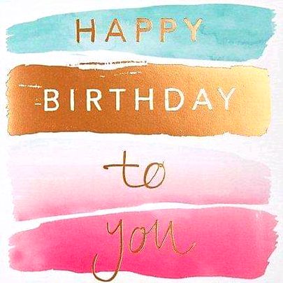 Happy birthday