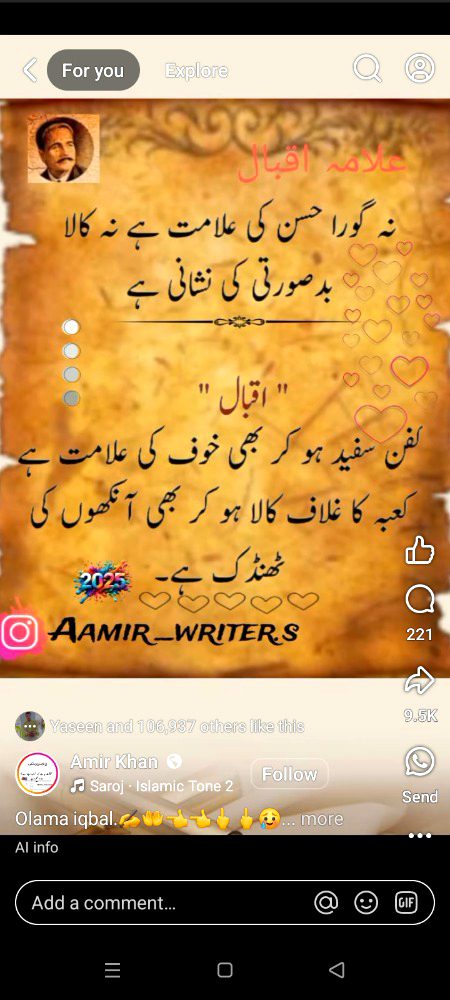 Social media post