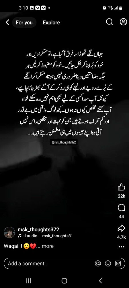 Social media post