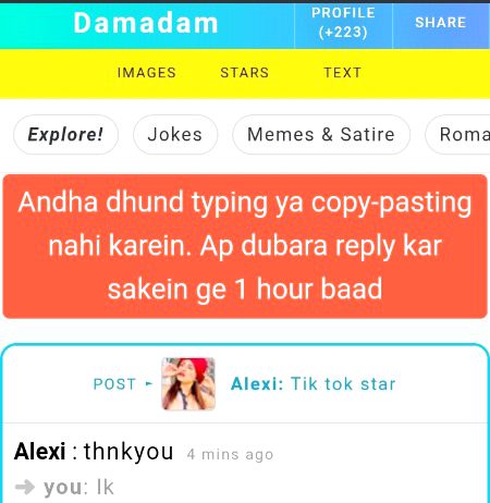 Social media post