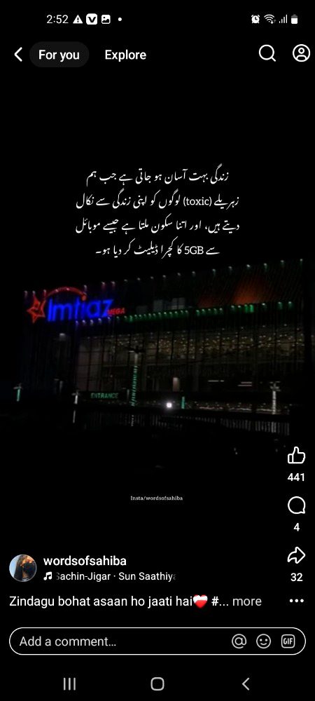 Social media post