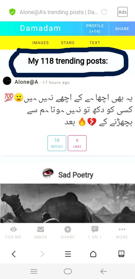 Social media post