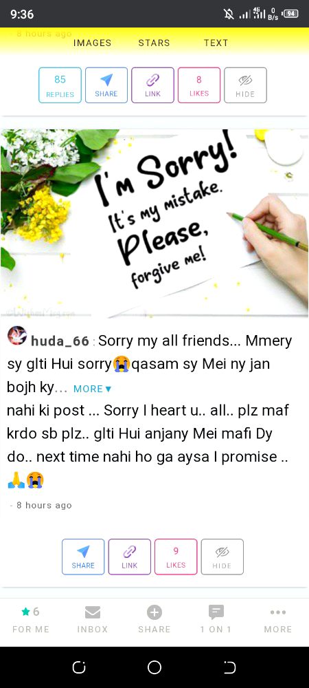 Social media post