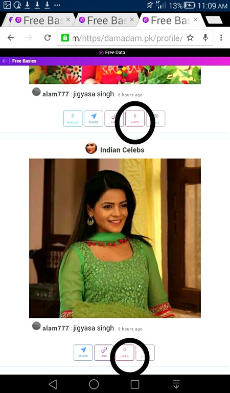 Social media post