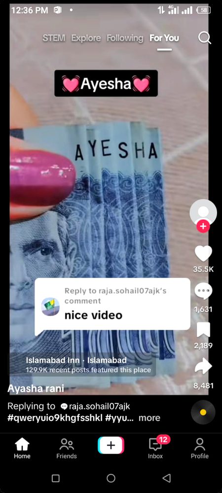 Social media post