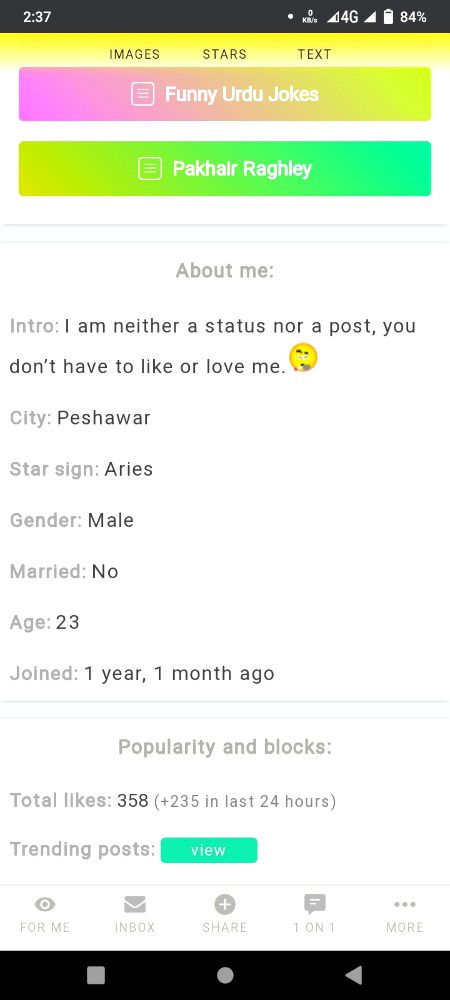 Social media post