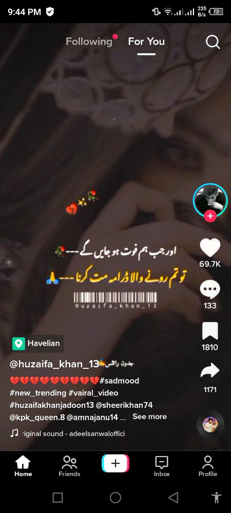 Social media post