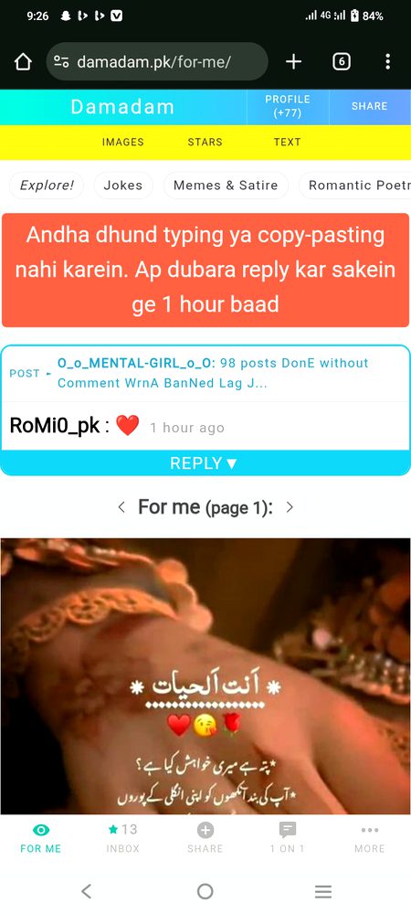 Social media post